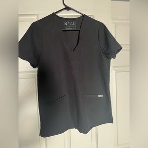 Figs - Black Casma 3-Pocket Scrub top